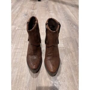 MIA Joshua Brown Faux Leather Western Ankle Boots Women's Size 7